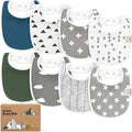 8-Pack Organic Baby Bibs for Boys, Girls by KeaBabies