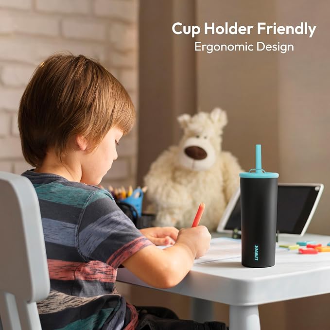 Candy Tumbler, 20 oz Kids Insulated Stainless Steel Water Bottle - Image 7