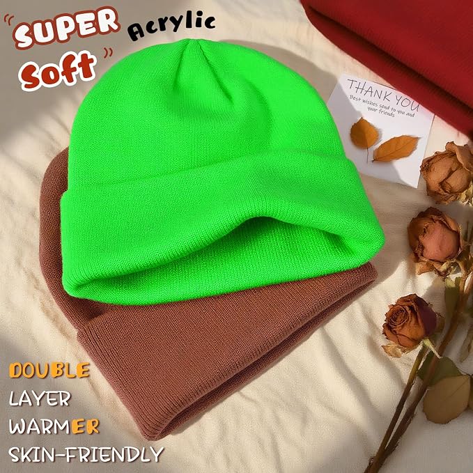 ZOORON Toddler Beanie Baby Boys Girls Beanies Kids Winter Hats Children Knit - Image 2
