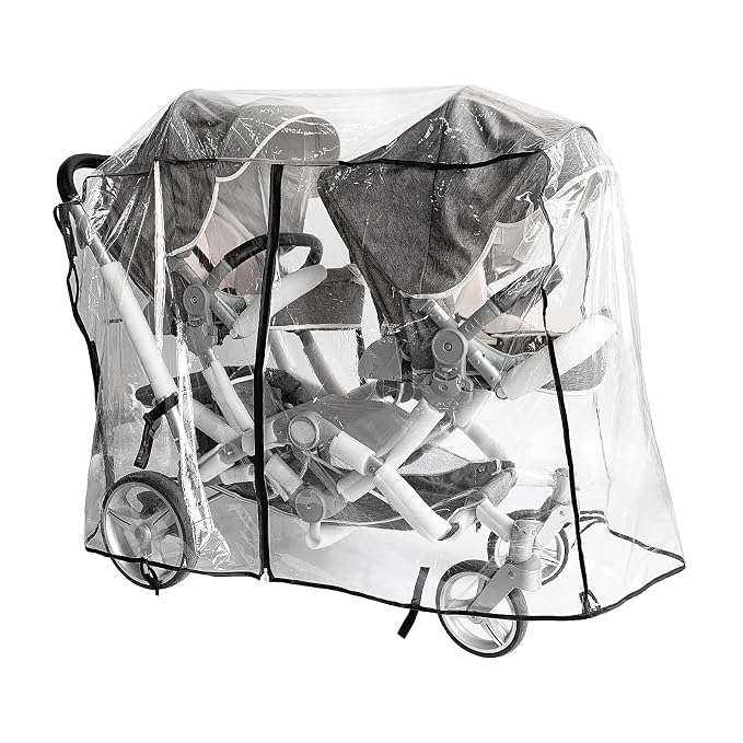 Double Stroller Rain Cover, Rain Cover by Ezkindheit