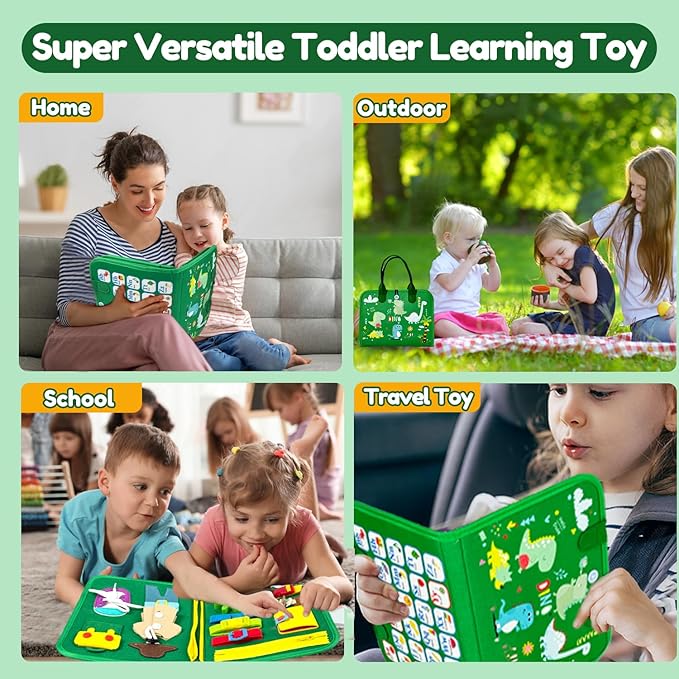 Qizfun Busy Board Montessori Toy - Image 4
