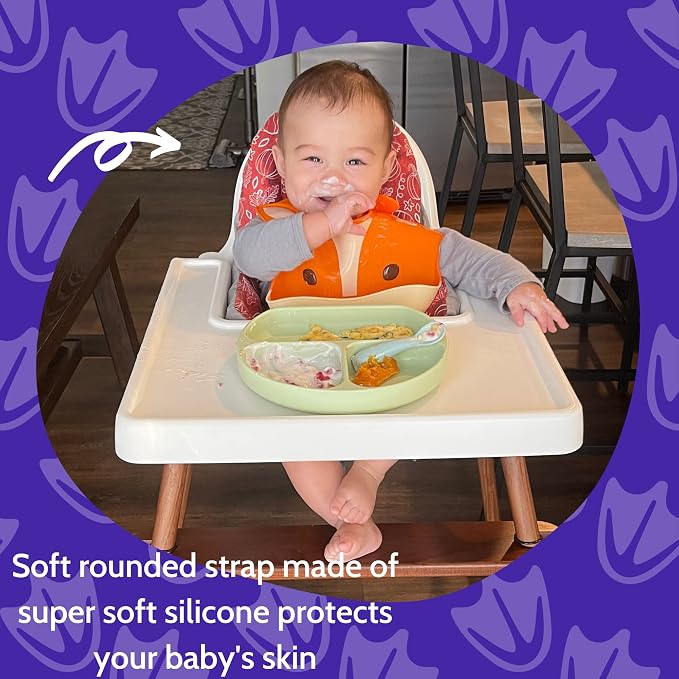 Silly Goose Silicone Animal Baby Bibs - Image 6