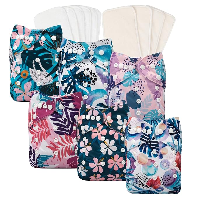 babygoal Reusable Cloth Diapers 6 Pack by babygoal