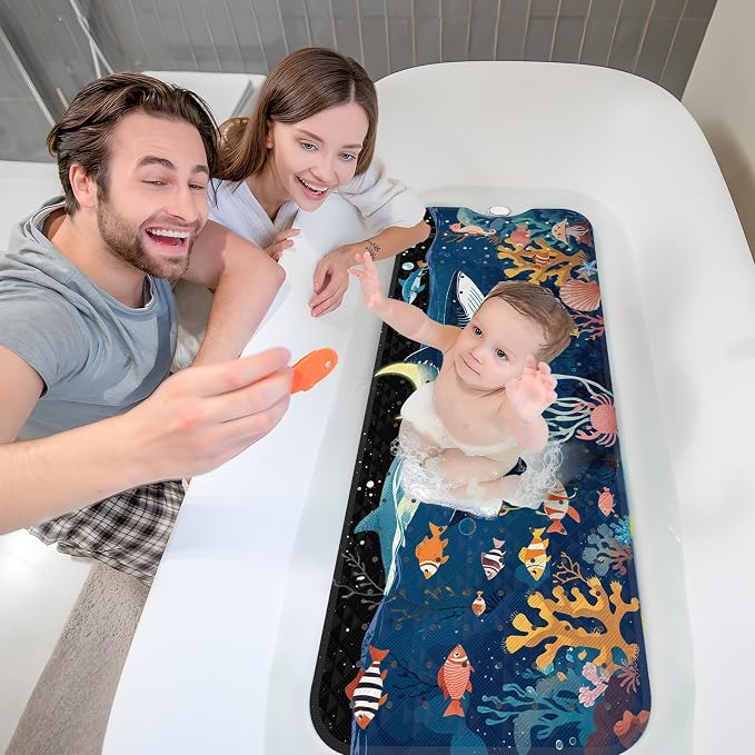 XIYUNTE Baby Bath Mat for Tub Non Slip Kids Bath Mat - Image 8
