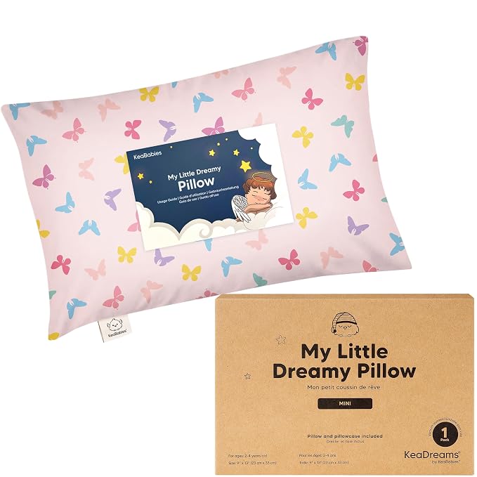 Mini Toddler Pillow with Pillowcase by KeaBabies