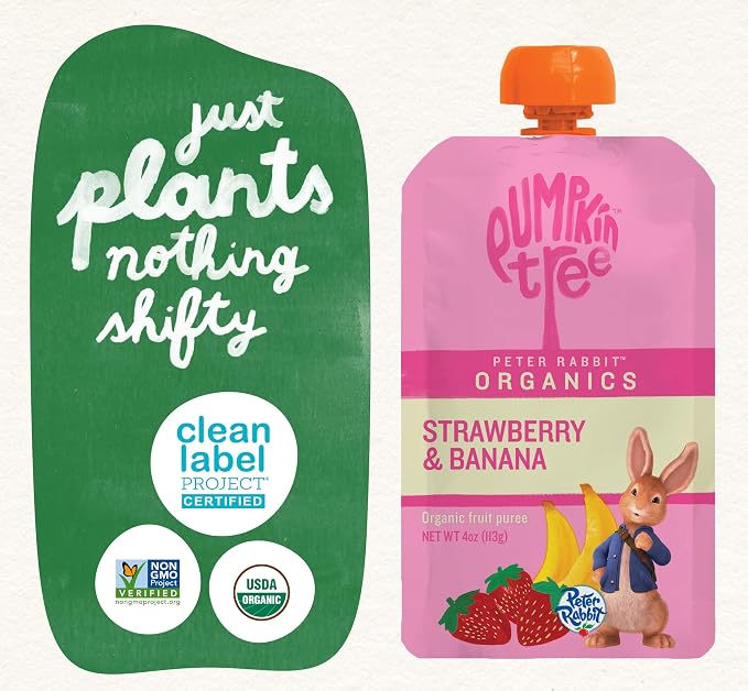 Pumpkin Tree Peter Rabbit Organics Strawberry and Banana Pure Fruit Snack - Image 5