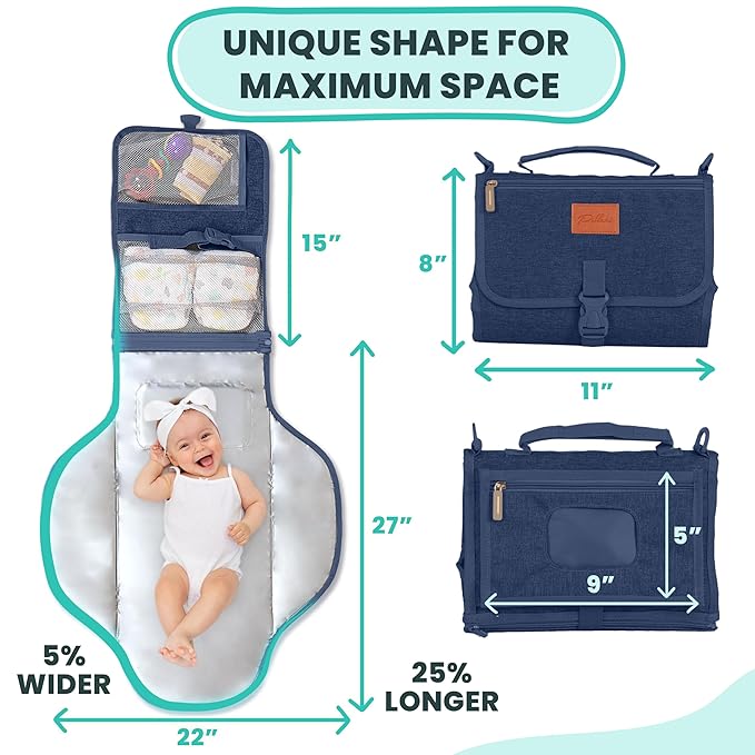 Portable Changing Pad for Baby, Travel Diaper Changing Pad for Newborn - Image 3