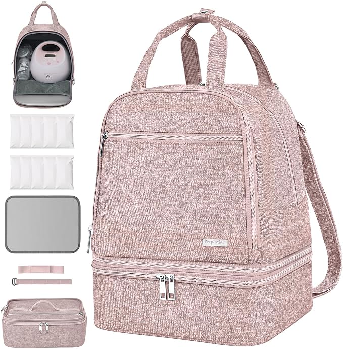 Breast Pump Bag for Spectra S1/S2, Cooler Travel Backpack by Derjunstar