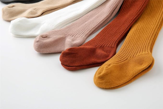 CECORC Baby Girls Tights Toddler Cable Knit Leggings Thick Cotton Infant - Image 2