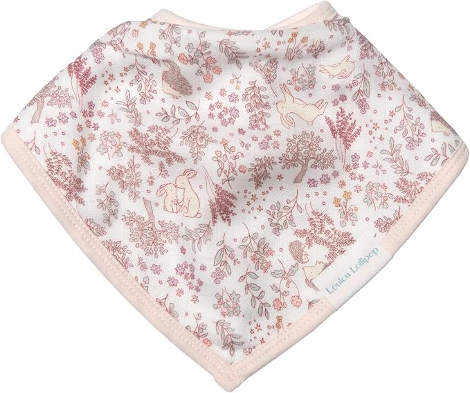 Loulou Lollipop Soft Breathable and Absorbent Muslin Bandana Bib Drool Bib Set - Image 2