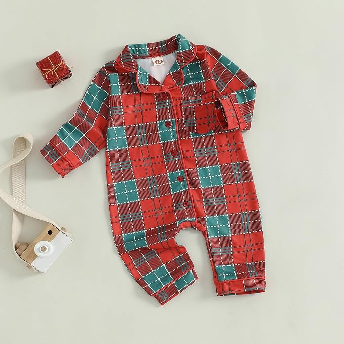 Balaflyie Baby Girl Button Down Pajamas Romper One-Piece Jumpsuit Long Sleeve - Image 6