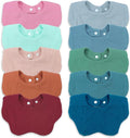 EllieHouse Baby Bibs for Girls Boys 10Pack Muslin Drool Teeth Drooling Teething by EllieHouseVIPBrandExclusive