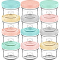 KeaBabies 12pk 4oz Glass Baby Food Containers by KeaBabies