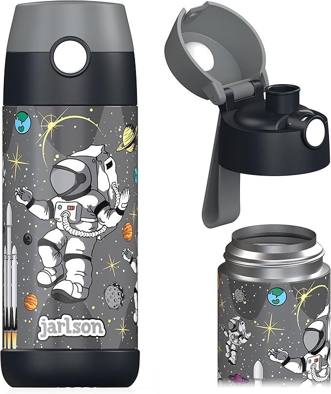 Jarlson® Mali Children's Water Bottle, Thermal Stainless Steel Water Bottle by JARLSON