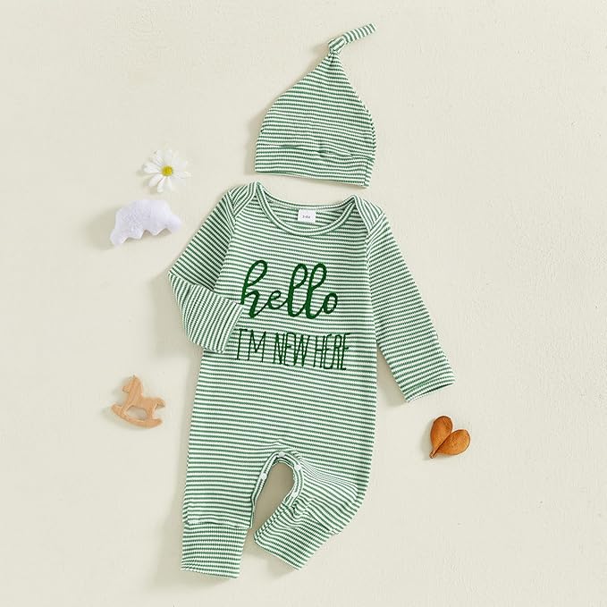 Fernvia Newborn Baby Boy Clothes Letters Print Bodysuit 3 6 9 12 18 Months Long - Image 7