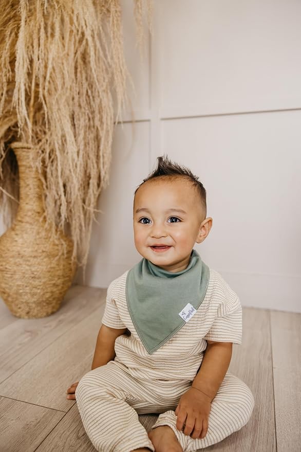 Copper Pearl 4 Pack Soft Cotton Baby Bibs - Image 2