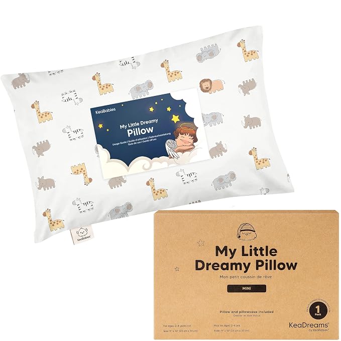 Mini Toddler Pillow with Pillowcase by KeaBabies