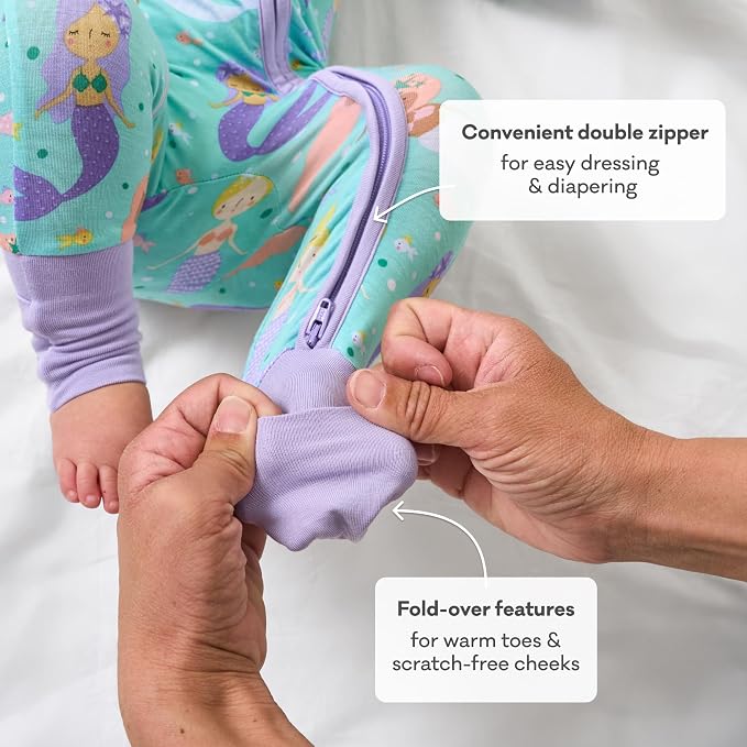 Little Sleepies Pajamas for Baby Boys & Girls, Viscose from Bamboo Baby Pajamas - Image 4