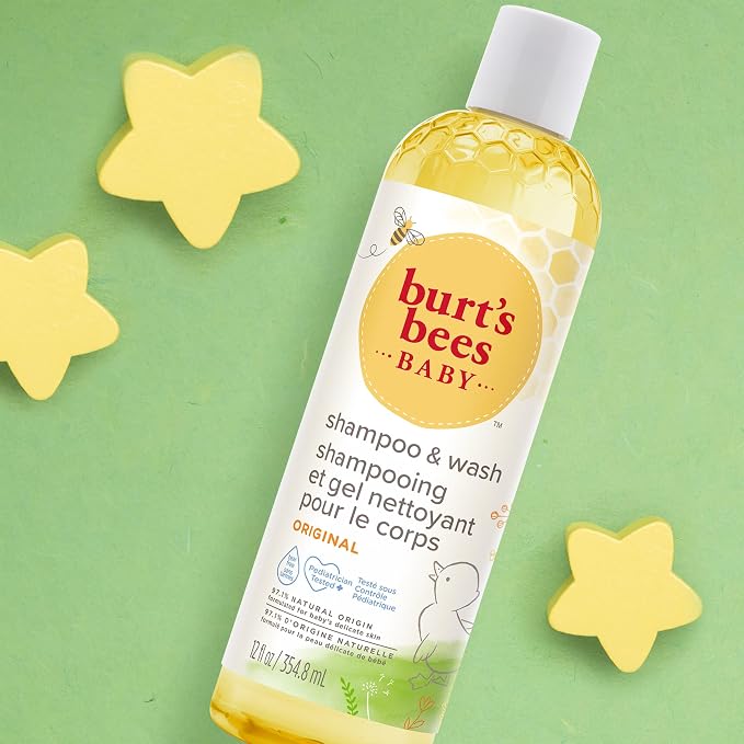 Burt's Bees Baby Shampoo & Wash, Tear Free Soap, Baby Care, 12 Ounce - Image 7