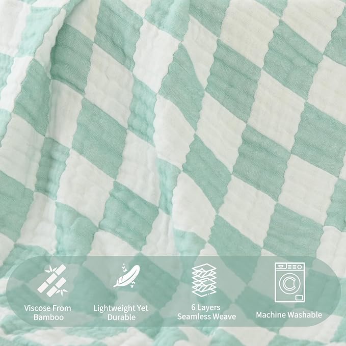 Ultra Soft Muslin Baby Blanket, A Versatile Swaddle and Bed Blanket - Image 3