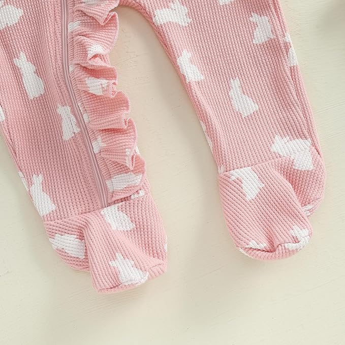CIYCUIT Baby Girls Cactus Footies Newborn Zip Up Onesie Romper - Image 4