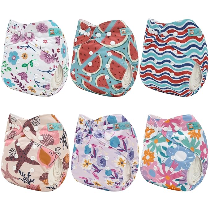 ALVABABY 6 Pack Cloth Diaper - Image 2