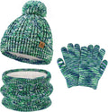 Kids Toddlers Winter Beanie Hats Gloves Neck Scarf Set Mittens Gifts by FZFANTASTICZONE