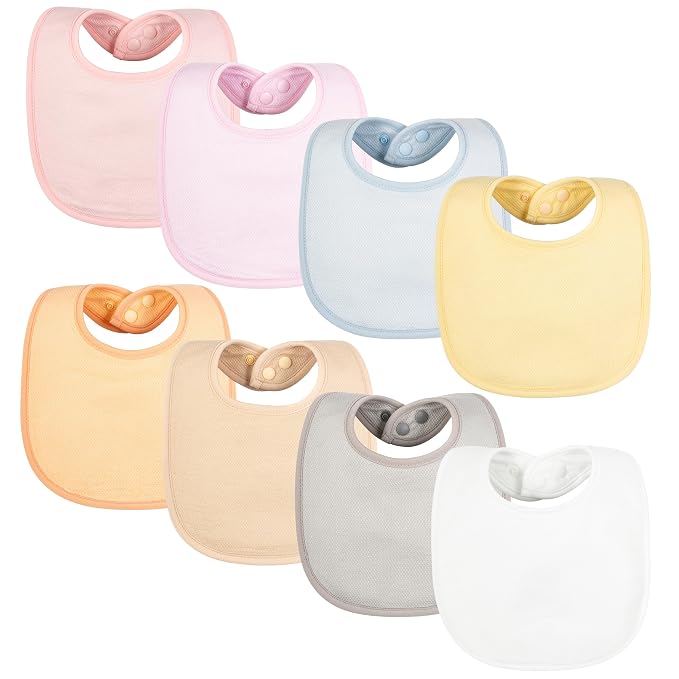 Tiny Twinkle 8 Pack Baby Bibs for Drooling and Teething – Waterproof & by TinyTwinkle