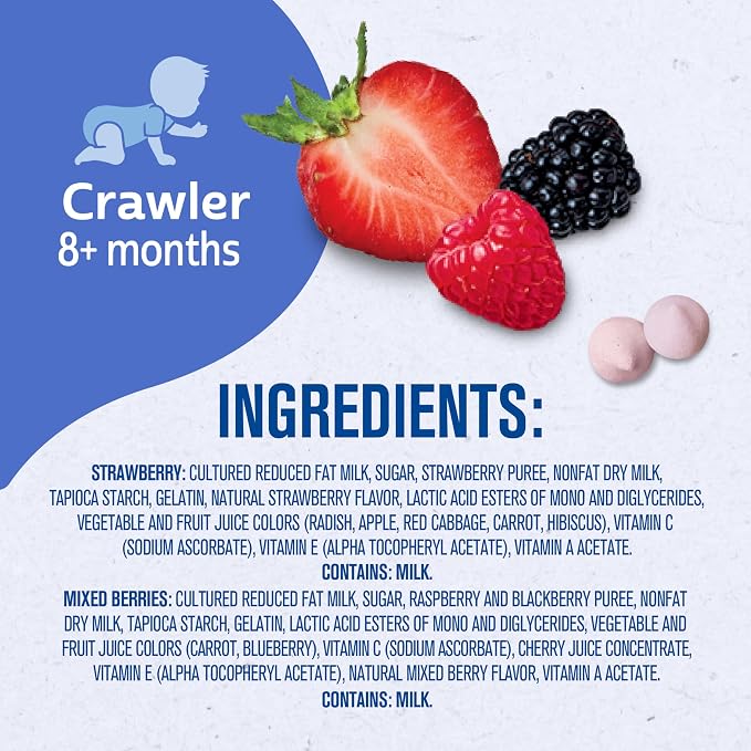 Gerber Stage 3 Baby Food, Strawberry and Mixed Berries Melts, 1 oz. Pouch - Image 9
