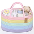 Baby Diaper Caddy Organizer, Cotton Rope Diaper Basket, Baby Basket by Degeyoyo