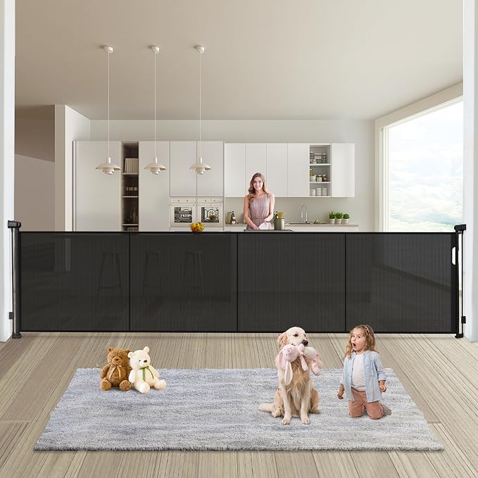180" Extra Wide Retractable Baby Gates - Image 9