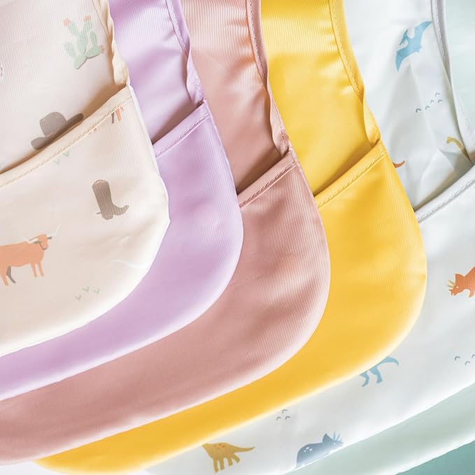 Tiny Twinkle Mess Proof Baby Bibs - Image 4