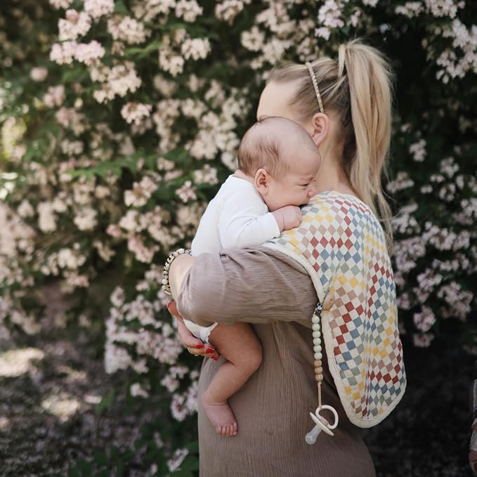 mushie Muslin Baby Burp Cloths | 100% Organic Cotton - Image 3