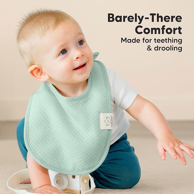 8-Pack Organic Baby Bibs for Girls, Boys - Image 7