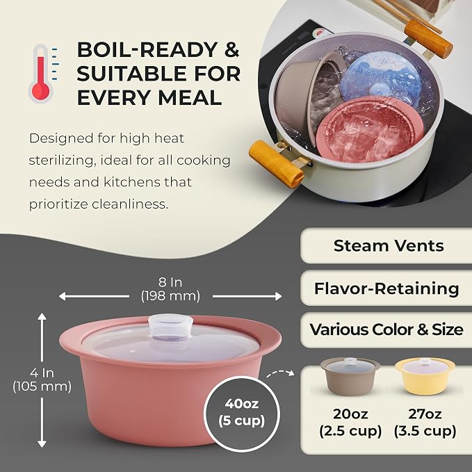 40oz Platinum Silicone Microwave Steamer Pot - Image 4