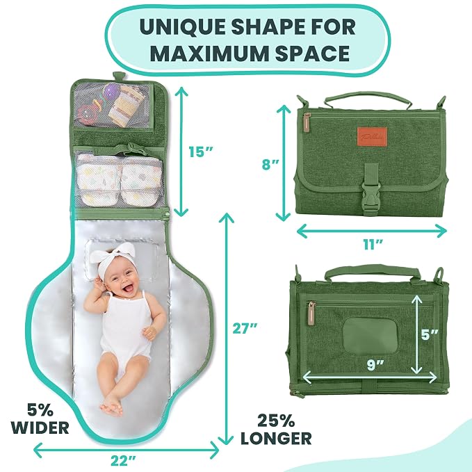 Portable Changing Pad for Baby, Travel Diaper Changing Pad for Newborn - Image 3