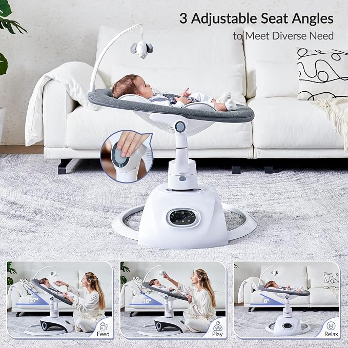 Baby Swing for Infants Electric Automatic Multi Motion Newborn for Girl & Boy - Image 7