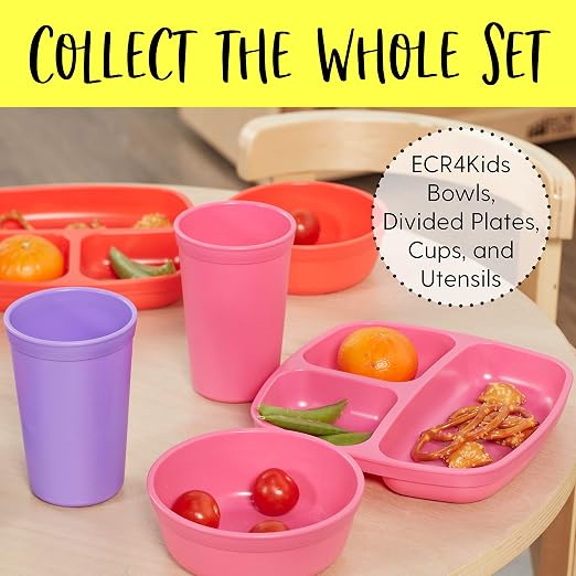 ECR4Kids ELR-18100-BE My First Meal Pal Snack Bowls – BPA-Free, Dishwasher Safe - Image 6
