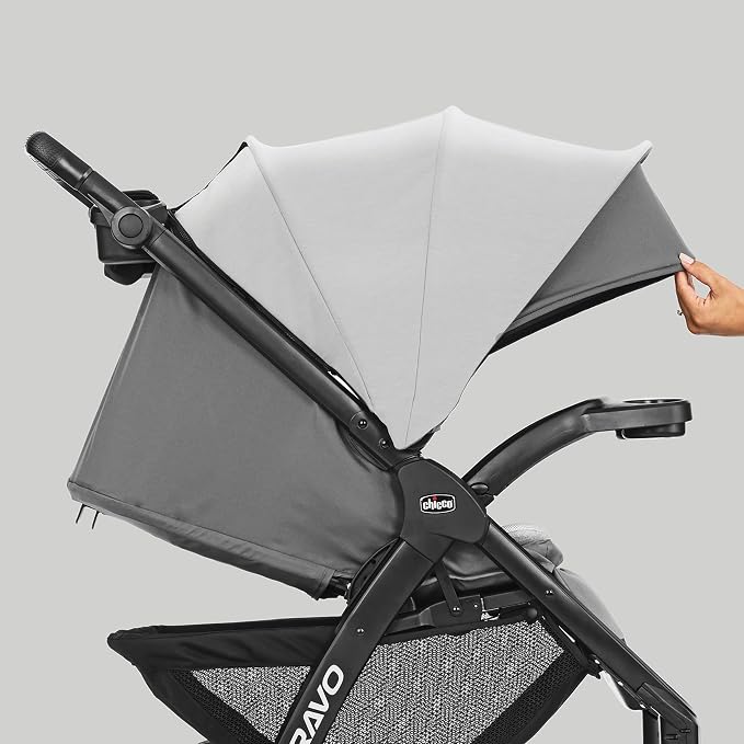 Chicco Bravo LE Trio Travel System, Bravo LE Quick-Fold Stroller - Image 5