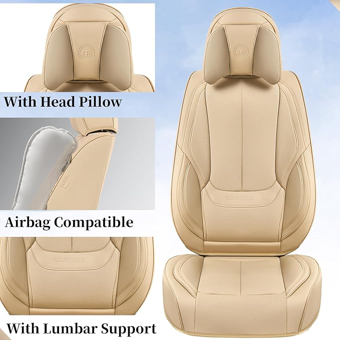 Coverado Universal Seat Covers Full Set, 5 Seats Universal Seat Covers - Image 4
