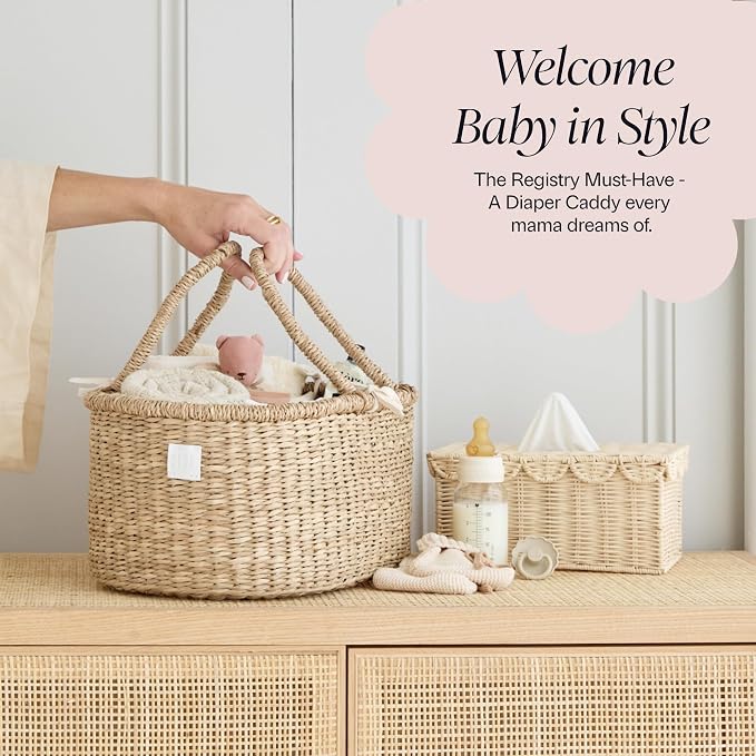BEBE BASK Premium Baby Diaper Caddy Organizer - Image 6