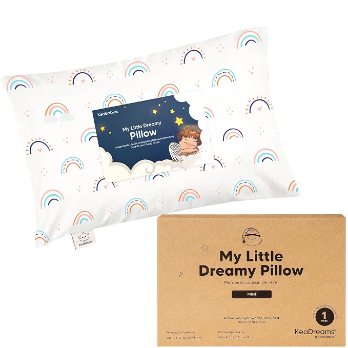Mini Toddler Pillow with Pillowcase by KeaBabies