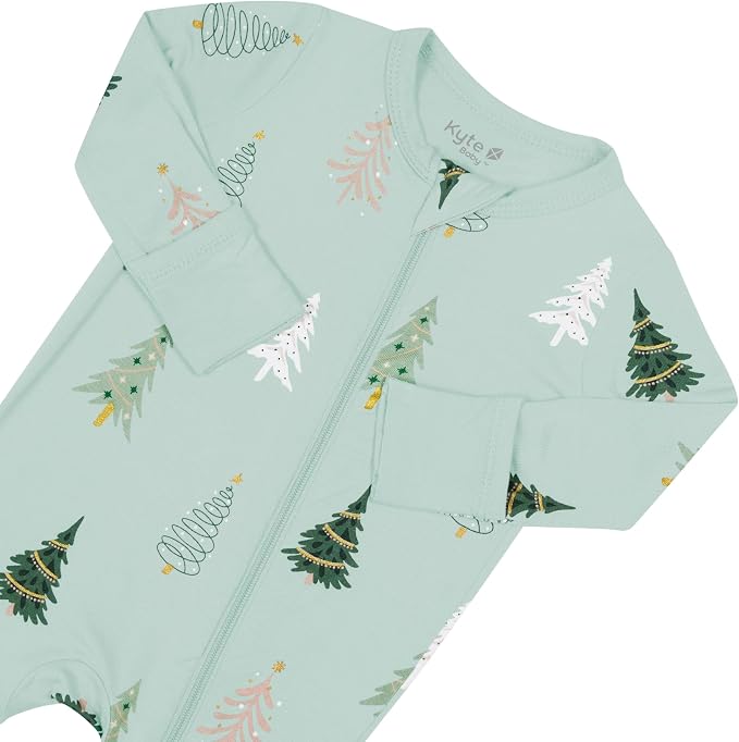 KYTE BABY Unisex Rayon Made From Bamboo Zippered Rompers 0-24 Months - Image 4