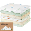 Organic Burp Cloths Baby Boy, Girl by KeaBabies