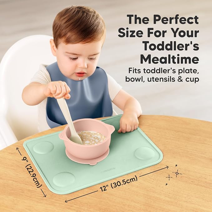 KeaBabies 2-Pack Silicone Placemats - Image 3