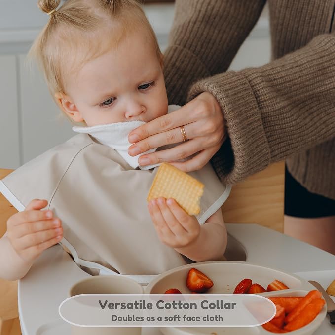 6-Layer Waterproof Baby Bib, Reversible, Adjustable, Stain Oil Resistant - Image 2