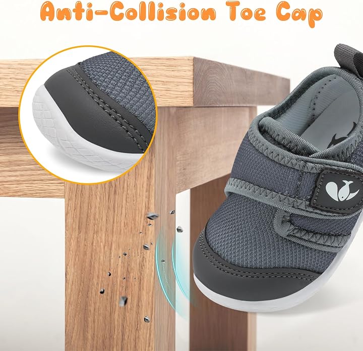 FEETCITY Baby First Walking Shoes Boys Girls Infant Sneakers Crib Shoes - Image 3