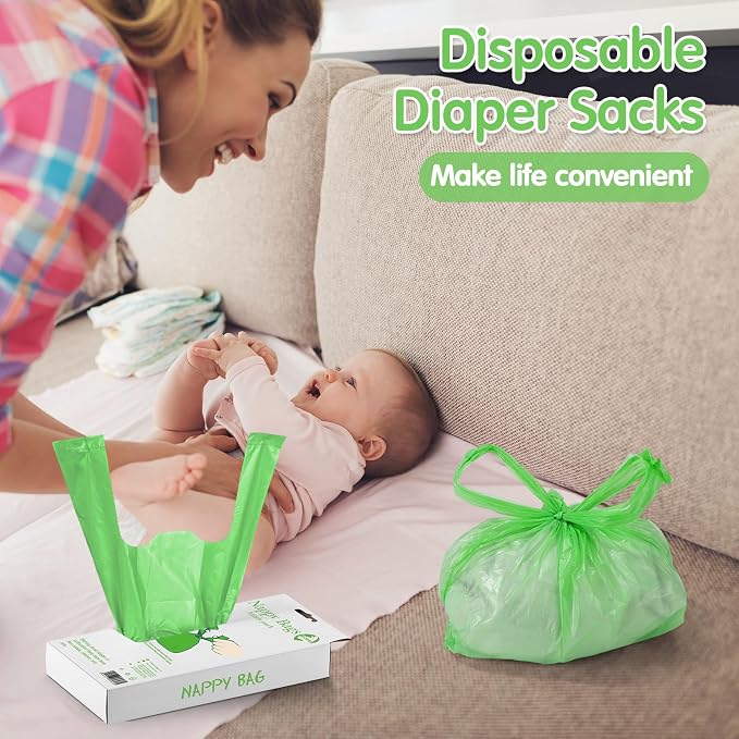 Honoson 1200 Count Baby Disposable Diaper Bags Scented Diaper Sacks - Image 5