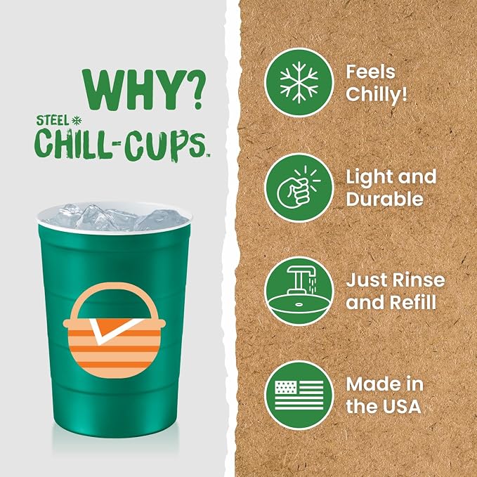 16 oz. Party Cup Summer BBQ Grill Picnic Design - Image 3