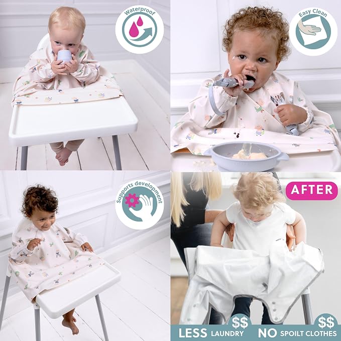BIBaDO - Long Sleeve Baby Bibs - Babies & Toddlers 6-36 Months - Coverall Baby - Image 6